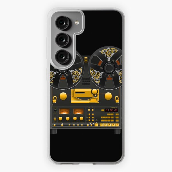 Reel to Reel Tape Recorder Black Panel Gold Hardware Samsung Galaxy Phone  Case for Sale by javaneka