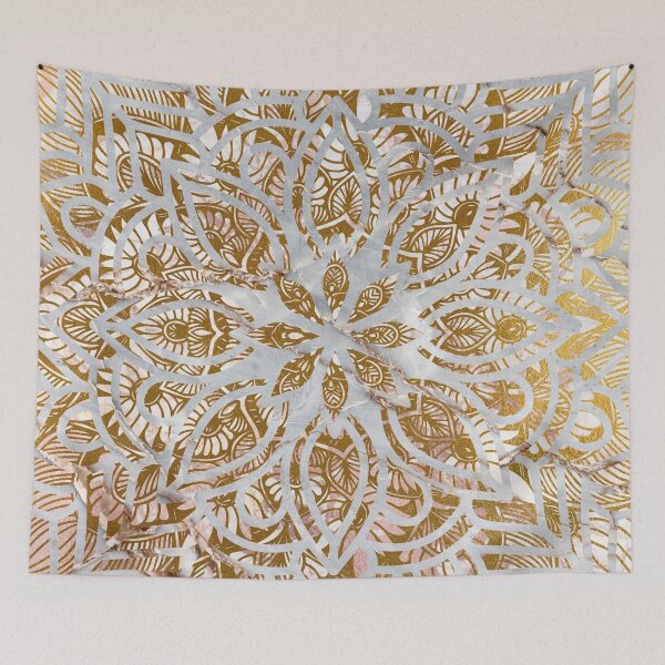 Item preview, Art Deco Golden and Marble Mandala Mixure, Luxury Ornaments designed and sold by cadinera.