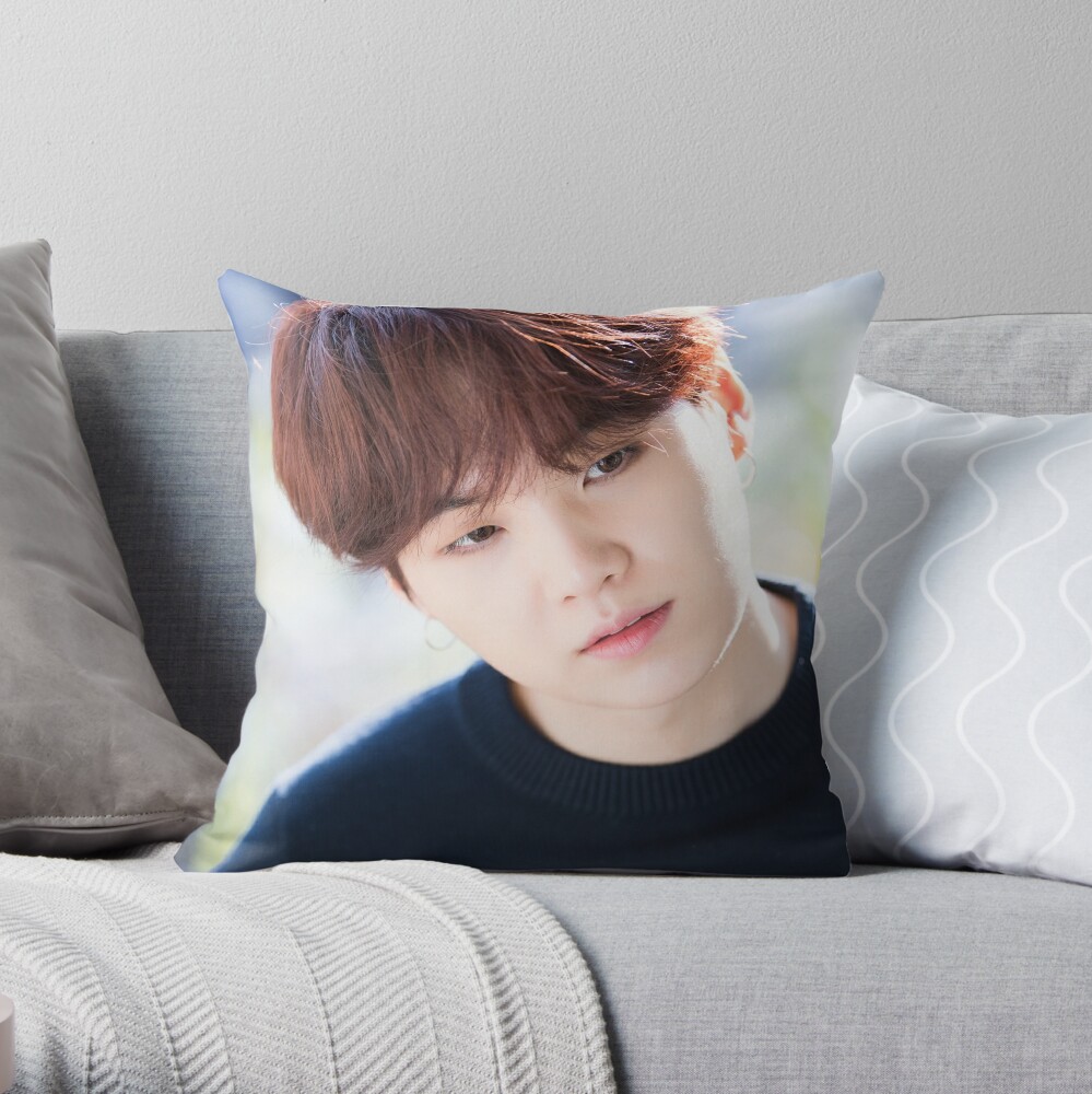 Kpop Bts Suga Christmas Pillow - Teeholly