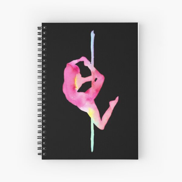 Pole dancing in the Sunrise Spiral Notebook