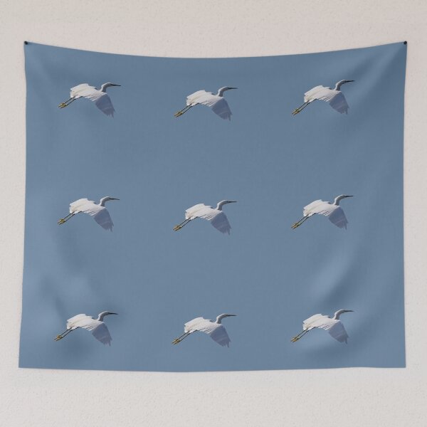 Item preview, Snowy Egret In Flight designed and sold by Zina Stromberg.