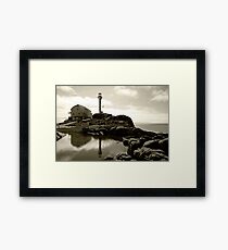 Cape Forchu Lighthouse, Yarmouth, NS Framed Print