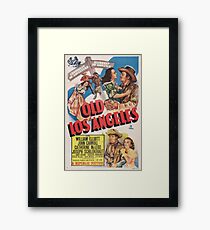 Vintage Hollywood Nostalgia Old Los Angeles Film Movie Advertisement Poster Framed Print