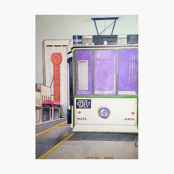 Memphis Trolley Photographic Print