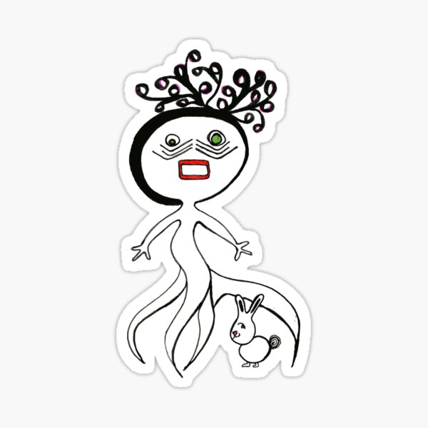 Lunarella and Bunbun Sticker