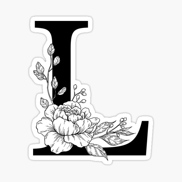 Secret Letters Floral Stickers