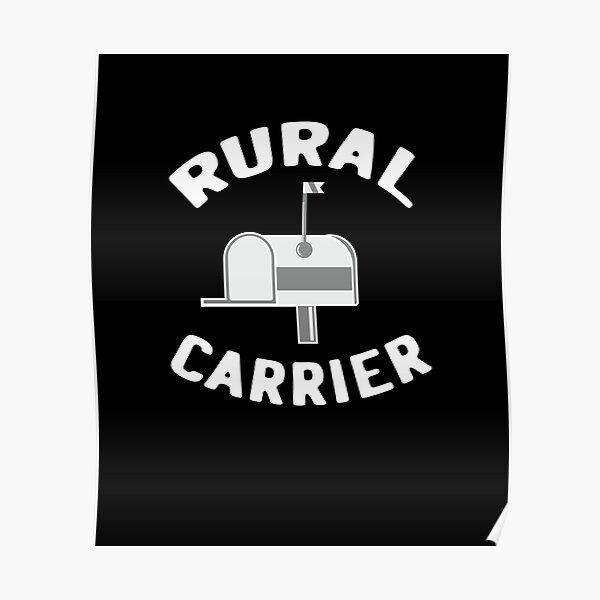 "Rural Carrier Postal Worker Post Office USPS Postman Gift Idea" Poster