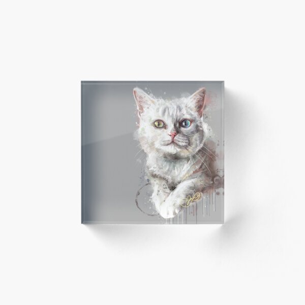 Project Caturday - Starina Acrylic Block