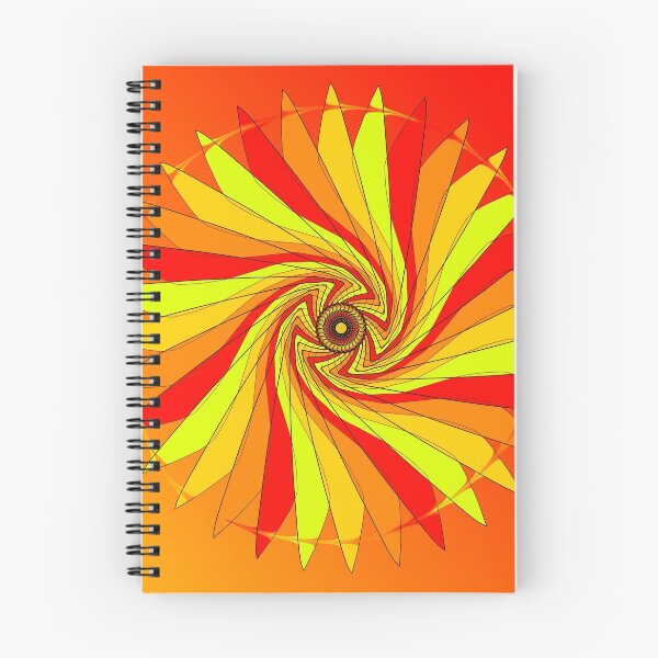 Aperçu de l'œuvre Spirale Rouge et Jaune créée et vendue par Saya-chi.