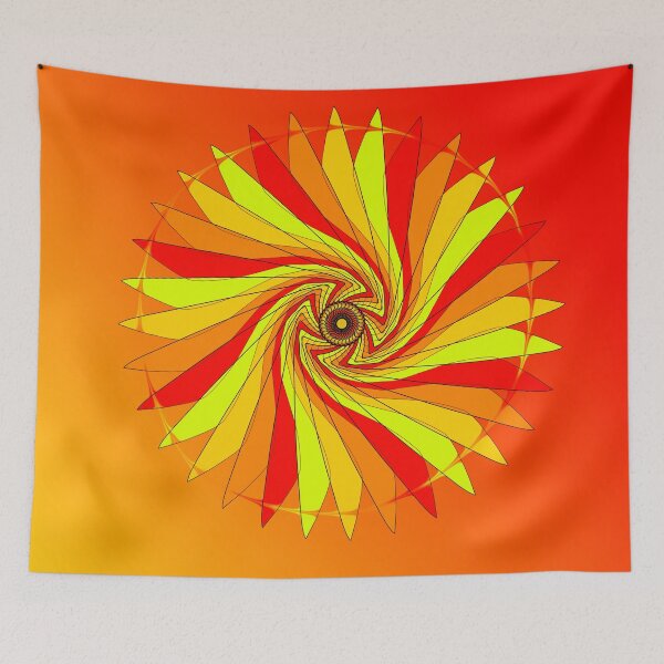 Aperçu de l'œuvre Spirale Rouge et Jaune créée et vendue par Saya-chi.