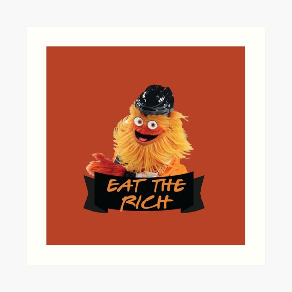 Eat The Rich Gritty Sticker Art Print