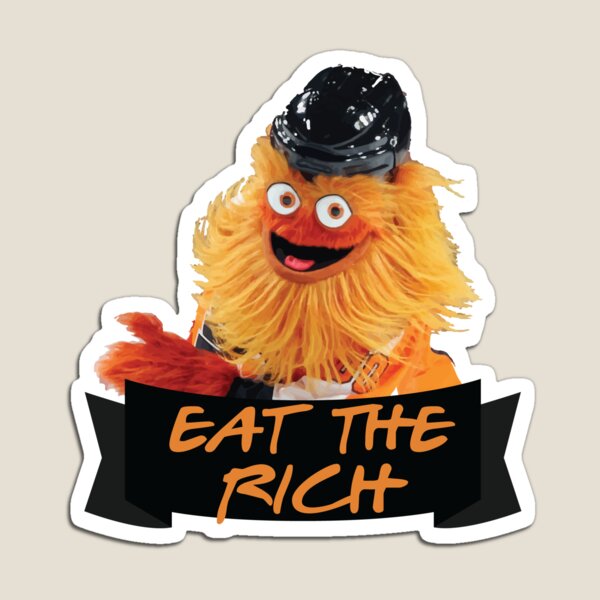 Eat The Rich Gritty Sticker Magnet