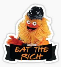 Eat The Rich Gritty Sticker Sticker