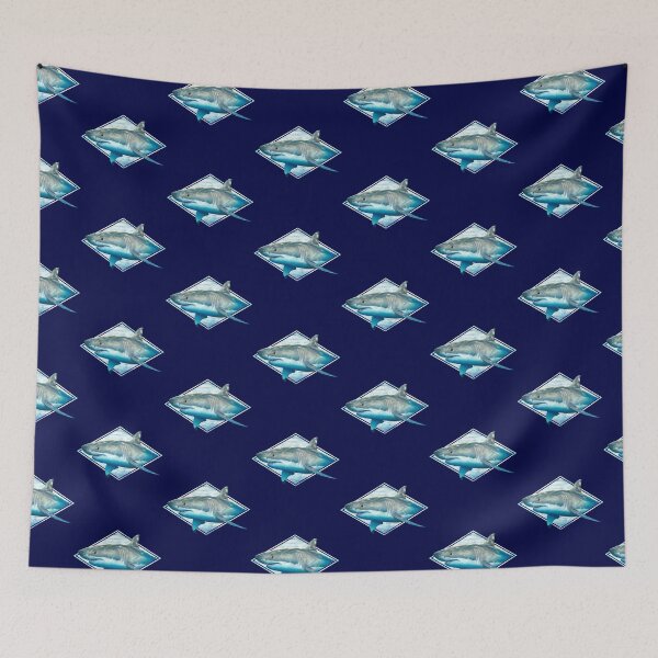 Item preview, Great white shark distressed design designed and sold by David Pearce Marine Art.
