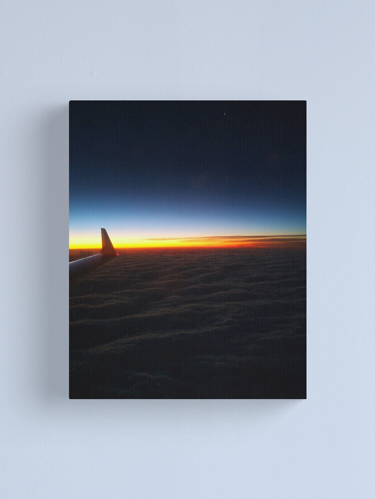Thumbnail 1 of 3, Canvas Print, Predawn above the clouds designed and sold by darren-j-mcleod.