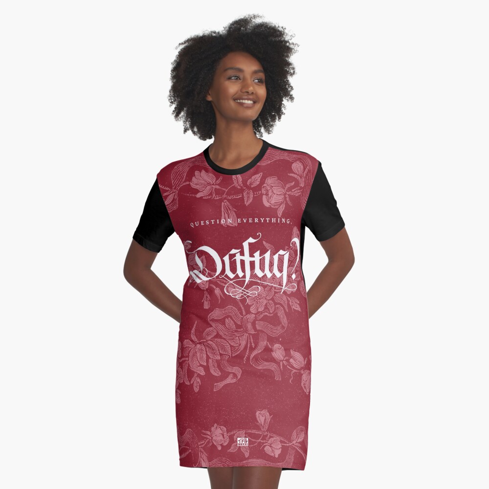 Item preview, Graphic T-Shirt Dress designed and sold by idorucreactive.