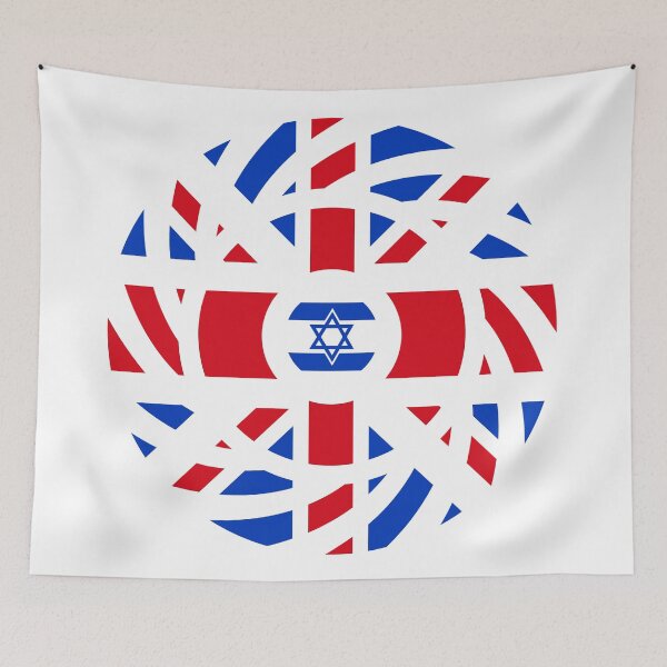 Item preview, British Israeli Multinational Patriot Flag Series designed and sold by Carbon-Fibre Media.