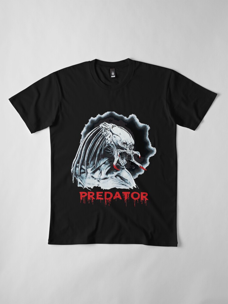 Vista alternativa de Camiseta premium Alien Depredador Ilustrado