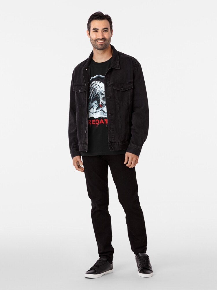 Vista alternativa de Camiseta premium Alien Depredador Ilustrado