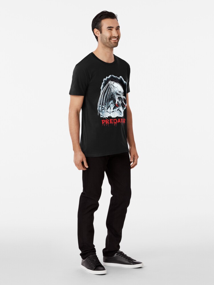 Vista alternativa de Camiseta premium Alien Depredador Ilustrado