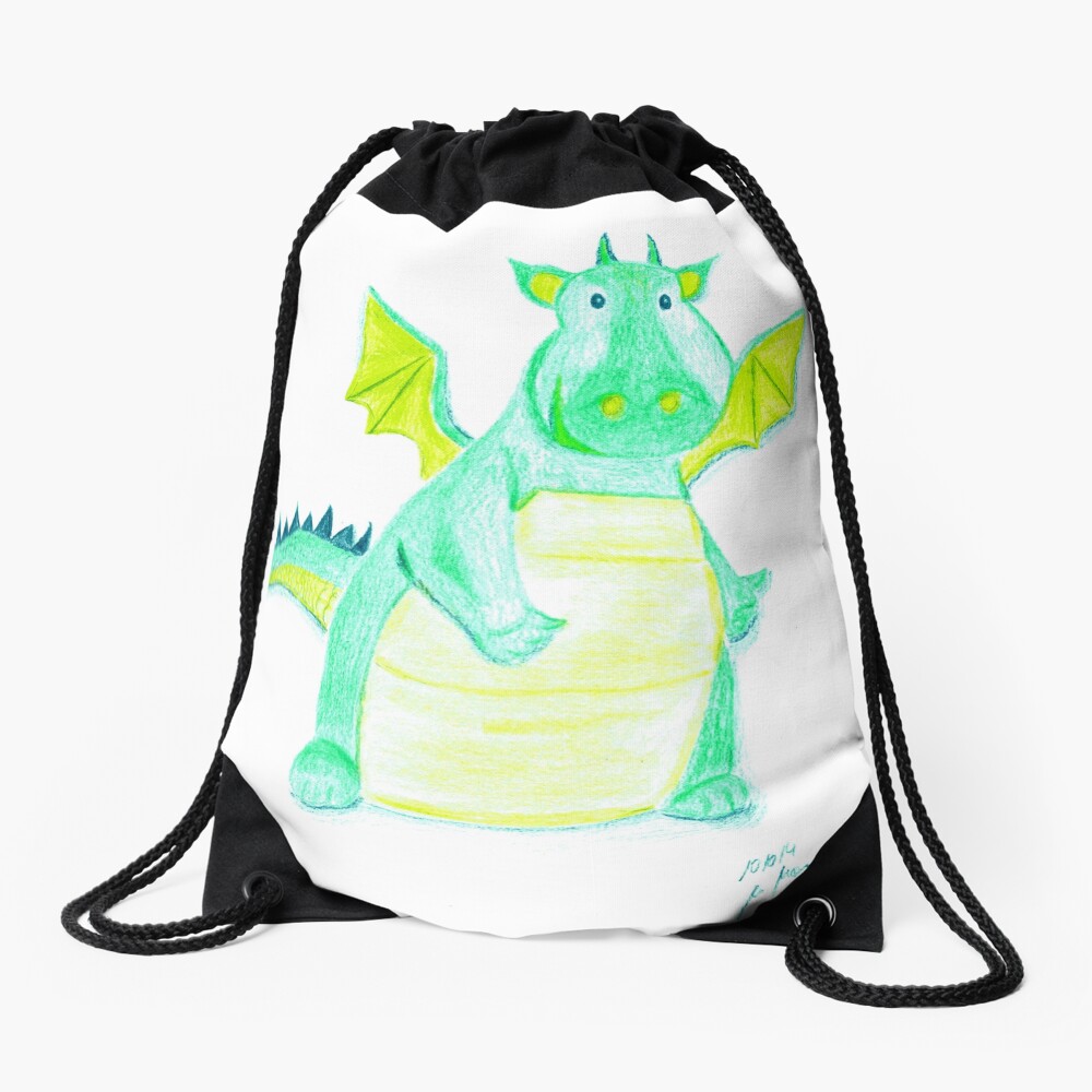 Little Dragon ~ Kleiner Drache Drawstring Bag