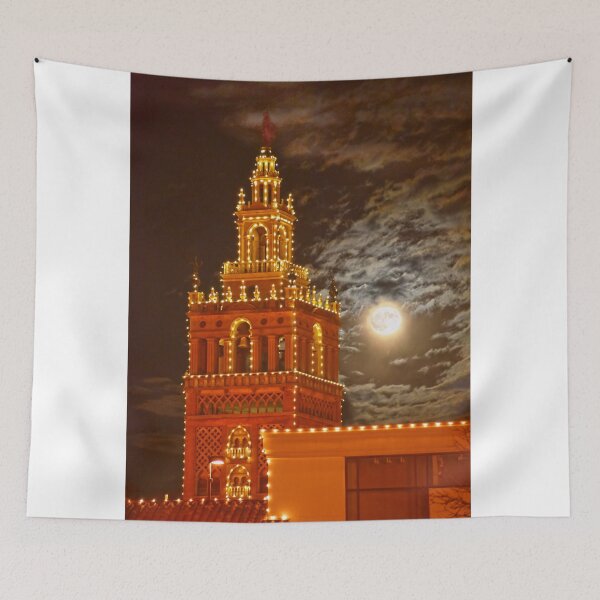 Item preview, "Full Moon and Giralda Tower, Kansas City, Missouri designed and sold by Catherine Sherman.
