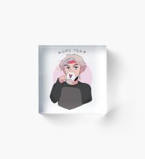 MIC DROP: V SIPPIN TEA Acrylic Block
