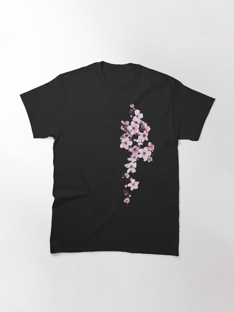 Alternate view of One-side Cherry Blossom Branch Classic T-Shirt
