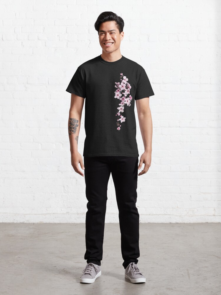 Alternate view of One-side Cherry Blossom Branch Classic T-Shirt