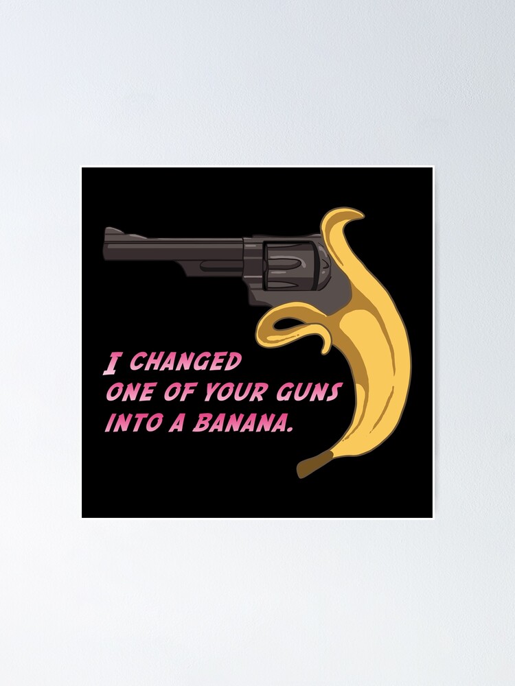 "Jojo Banana Gun" Poster by hrubiks Redbubble