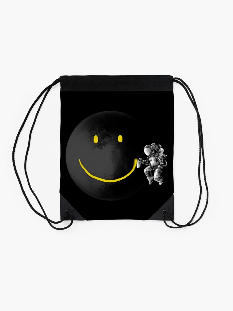 Alternate view of Make a Smile Drawstring Bag