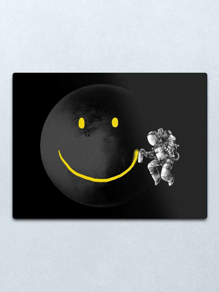 Alternate view of Make a Smile Metal Print