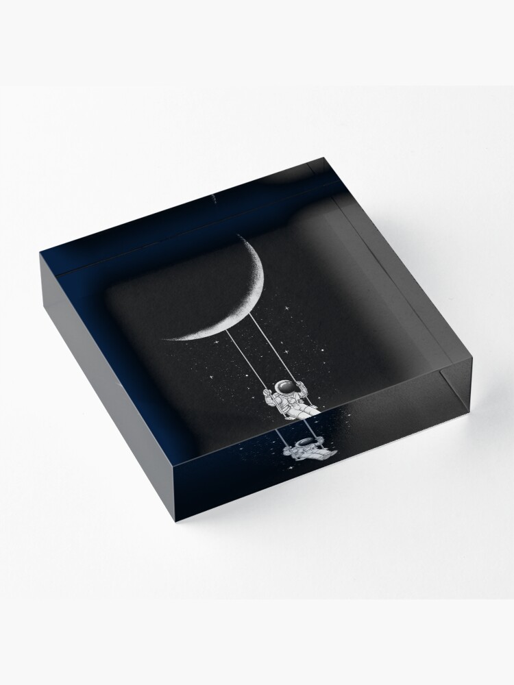 Alternate view of Moon Swing Acrylic Block
