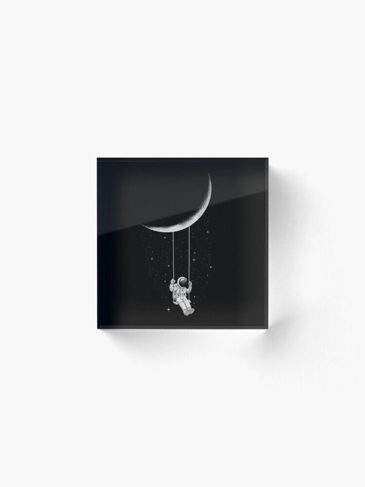 Alternate view of Moon Swing Acrylic Block