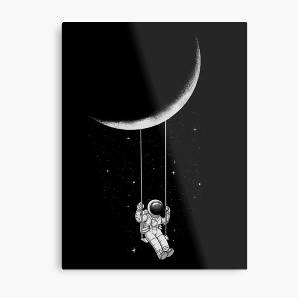 Moon Swing Metal Print