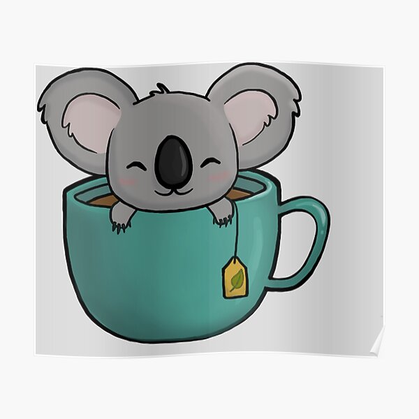 Té de koala Póster