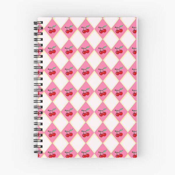 Item preview, 1950s Pink Diamond Pattern with Cherries, Digital Painting, Repeating Design designed and sold by Nicolette Olivier.