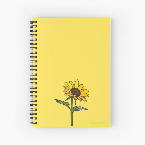 Aesthetic Sunflower Spiral Notebook