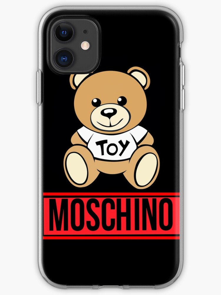 Moschino Art Bear Toy Black Cute Classic Iphone Case Cover By Marysvalentine Redbubble