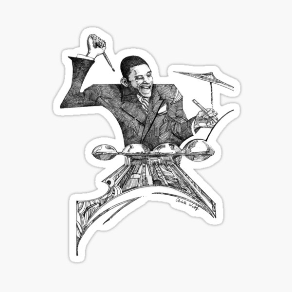 Swing Jazz Drummer, Chick Webb Sticker
