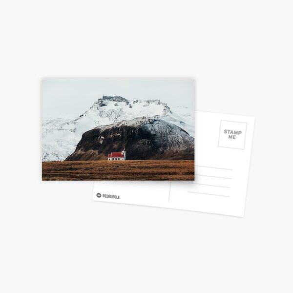 Kleine isländische Kirche Postkarte