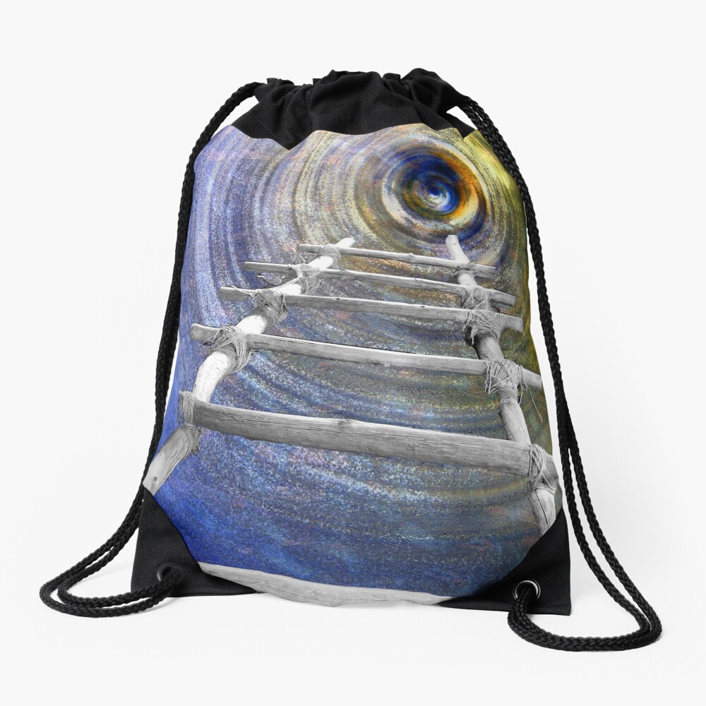 Follow in the Footsteps Drawstring Bag