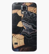 Funda/vinilo para Samsung Galaxy Black Damon Cat estilo tailandés
