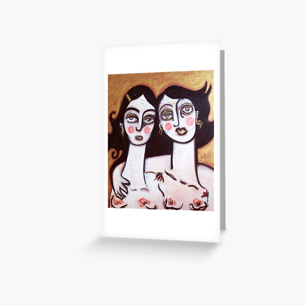 The Jones Sisters - after a Fabulous ride Greeting Card