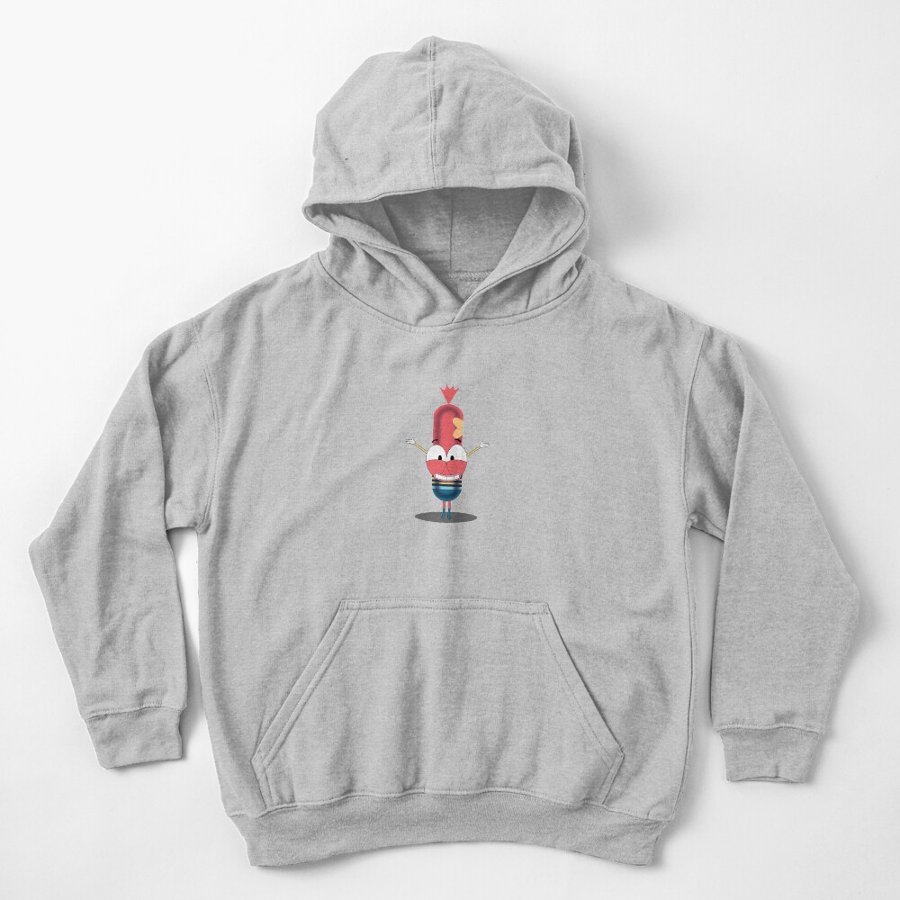 Pinky the sausage Kids Pullover Hoodie