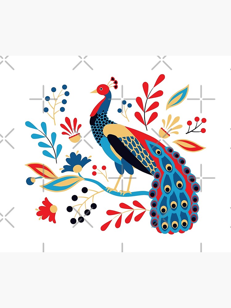 Folk Peacock Bright by nadyanadya