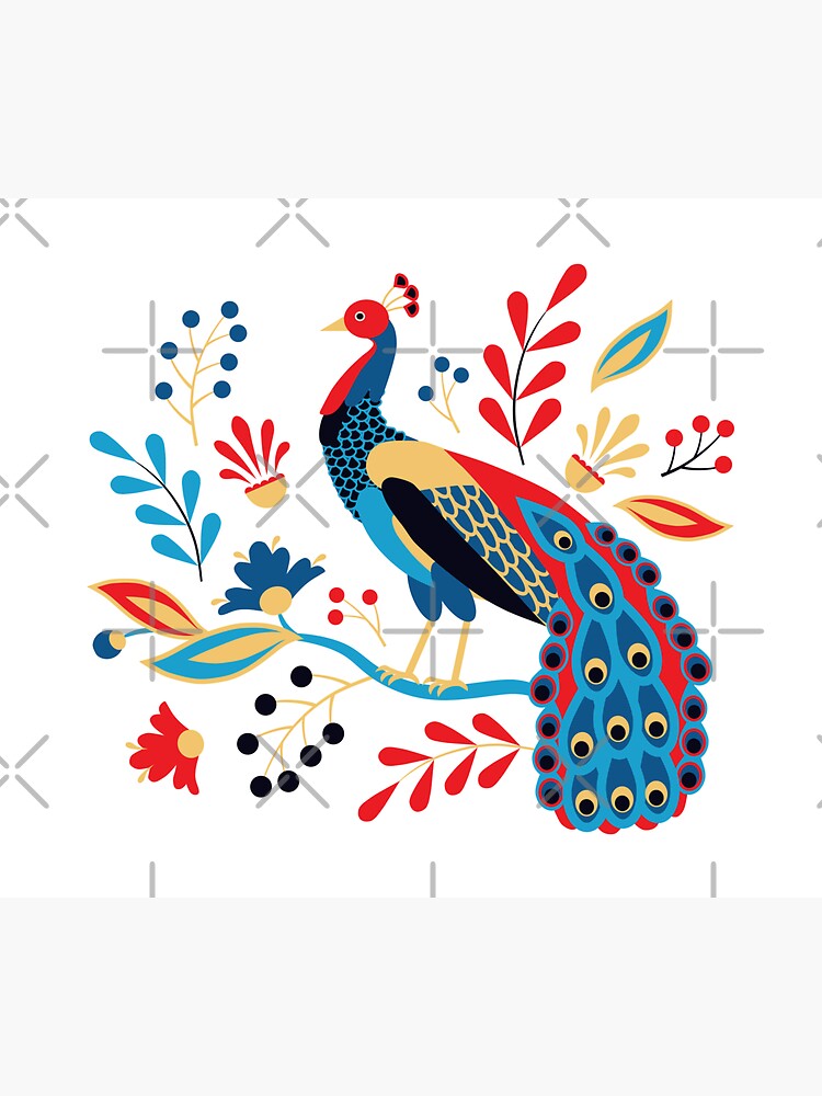 Folk Peacock Bright by nadyanadya