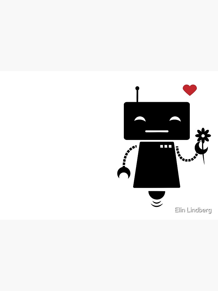 Robot With Flower by elindberg