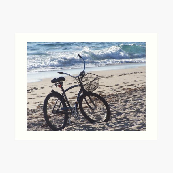 Bicycle On The Beach Art Print
