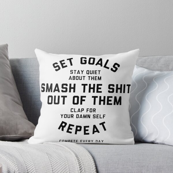 Item preview, Motivational Quote - set goals designed and sold by RaptureTees.